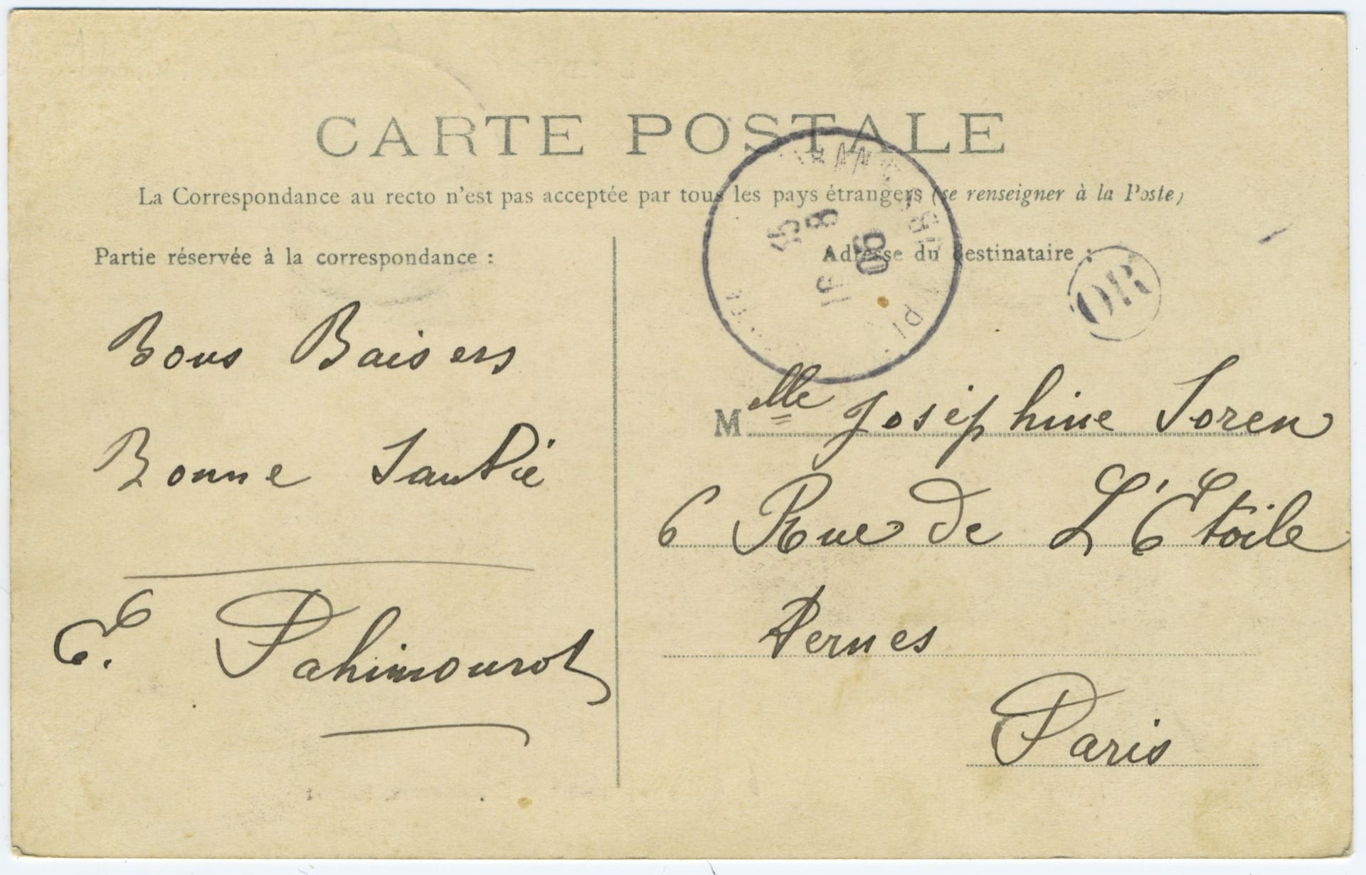 CPA Landresse (Doubs) - La Maison Commune et l'Abreuvoir – Image 2