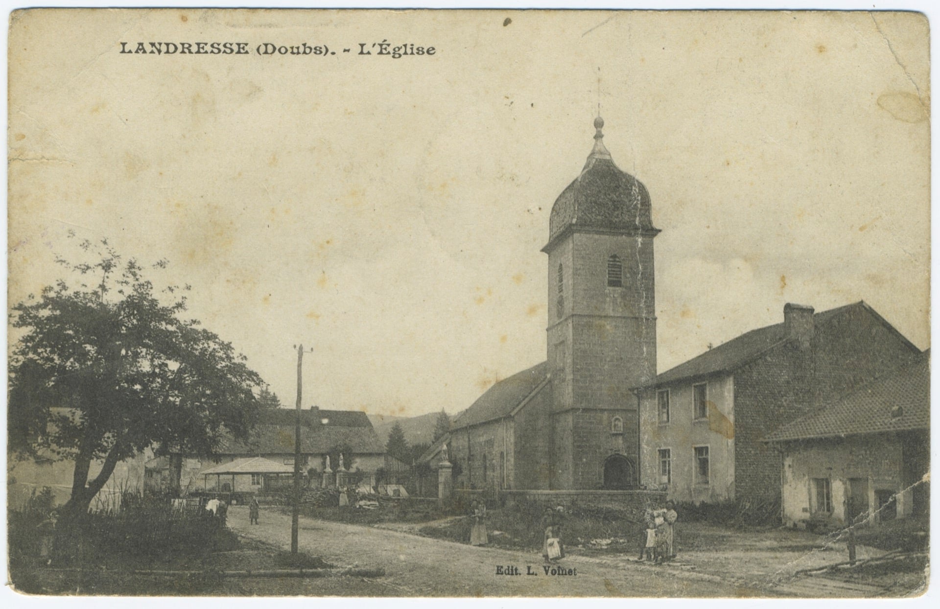CPA Landresse (Doubs) - L'Église